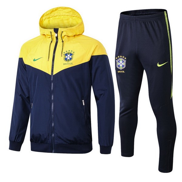 Windjacke Brasilien 2018 Blau Gelb Fussballtrikots Günstig